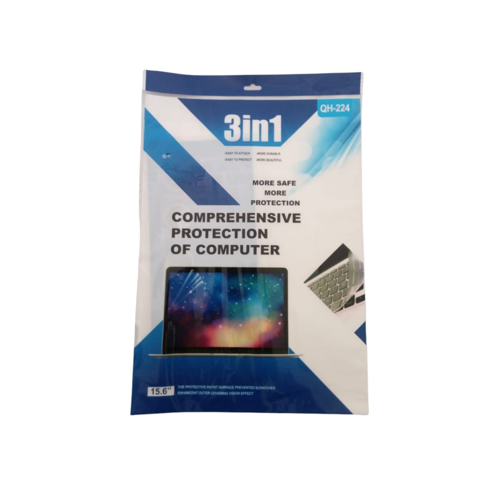 Mica Protectora 3 en 1 para Laptop 15.6 Pulgadas